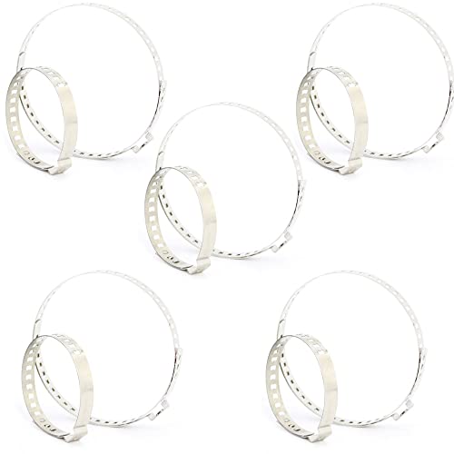 Drotayard CV - Abrazadera de arranque universal ajustable Auto Cv Joint Boot Abrazaderas de acero inoxidable para eje de transmisión (10) Cover