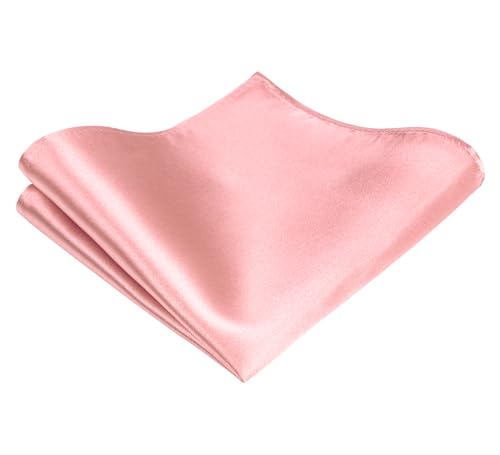 Image of TIE G Solid Satin Woven dyed Color Formal Black Necktie and Pocket Square Sets in Gift Box