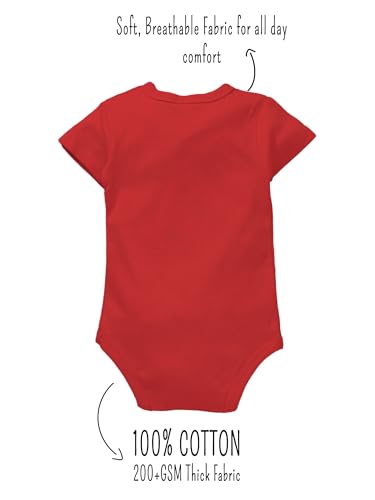 Image of Zeezeezoo The Cutest Red Devil Baby Romper | Bodysuit - Football Fan Outfit for Match Day, Photoshoots & Gifting