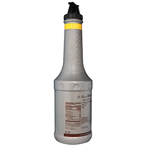 Monin - Yuzu Purée, Sweet & Tangy Citrus Flavor, Great For Teas, Sodas, Cocktails, & More, Natural Flavors, No Artificial Sweeteners Or Ingredients, Gluten-Free, Vegan, Non-Gmo, Clean Label (1 Liter) #TOP1