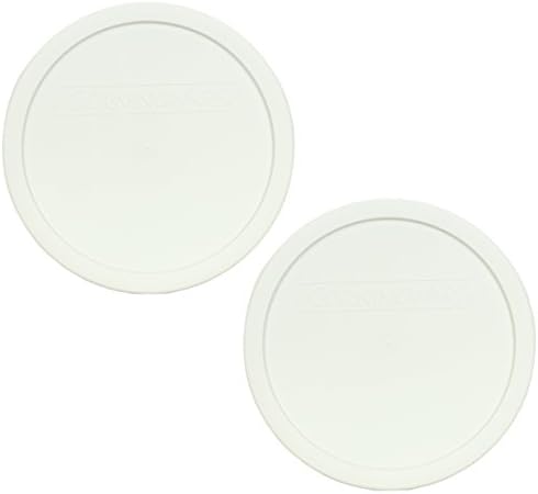 Corningware F-5-PC French White 1.5qt Round Plastic Cover (2 Pack)