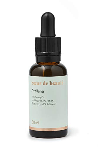 coeur de beauté - Natürliches Avellana Öl - Anti-Aging Pflege durch hohen Anteil an Palmitoleinsäure für sensible und reife Haut mit einem natürlichen Sonnenschutz