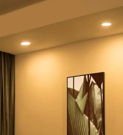 Philips 12W Low Glare Chrome LED COB Downlight – Warm White, IP44 Rated, Deep Recessed Anti-Glare Ceiling Light for Bathroom, Bedroom, Living Room & Hotels 1