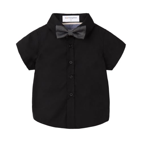 Image of Mud Kingdom Little Boys Dress Shirts Short Sleeve Cute Summer