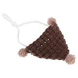 DIKACA モルモット用ニット帽 ハムスター衣装 写真撮影用調節紐付きペット帽子 小型動物ホリデーアクセサリー