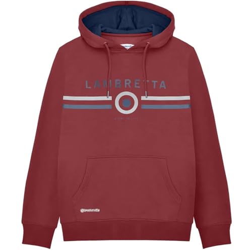 Sweat à capuche Lambretta homme anti-courants d'air style cible original