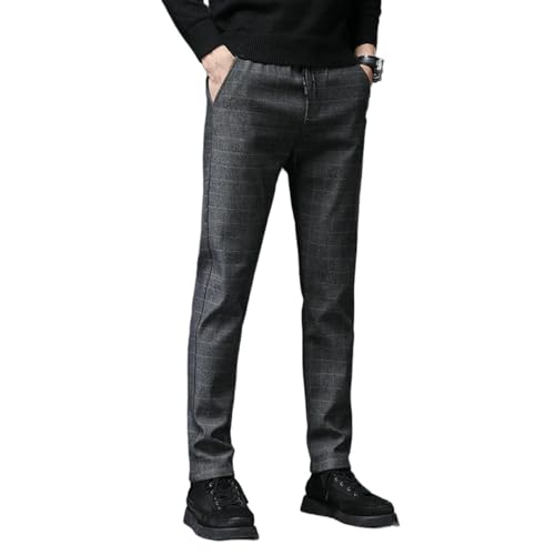 Pantalon à carreaux homme coupe tapered et style coréen tendance