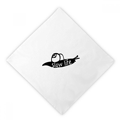 Servilletas de tela reutilizables DIYthinker con silueta de caracol negro para cena (2 uds.) 2