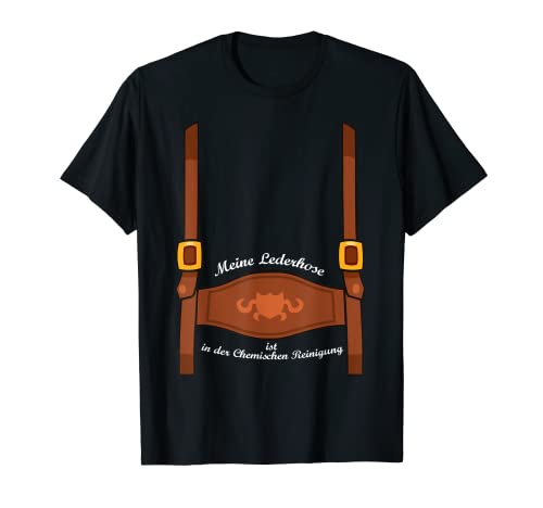 Divertido Lederhosen Disfraz Alemán Oktoberfest Hombre Camiseta