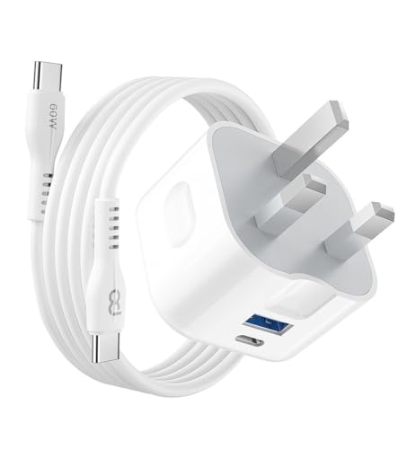 Motorola Moto G06 G06 Power Charger USB C Cable Fast Charge and Plug 20W Charging for G56/G86/G15/G05/G75/G55/G35/G85/G04/G14/G24/G34/G54/G84/G13/G23/G53/G73/G32 Type C Phone Charger Plug and Cable