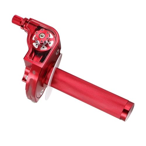 Poignée accélérateur alu CNC 22mm pour guidon de moto et scooter haute précision M10