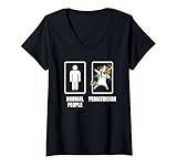 Damen Dabbing Unicorn Kinderarzt, Kinderspezialist, Geschenk T-Shirt mit V-Ausschnitt