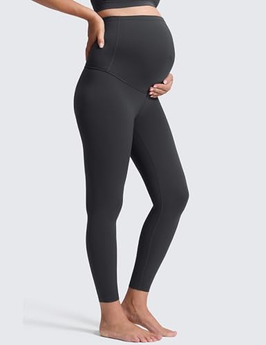 Image of CRZ YOGA Maternity Leggings 25 inch | Butterluxe, Extremely Soft, Gentle Compression, Yoga, Super High Rise, U-shaped Belly, Pregnancy and Postpartum