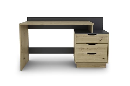 Bureau Belfast chêne artisan pour optimiser votre espace - 4