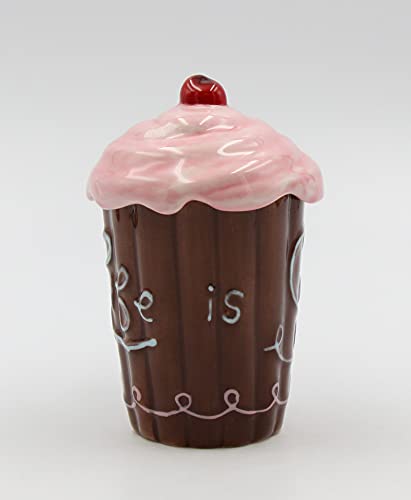 Taza con tapa rosa Appletree Design Life Is Sweet miniatura 5