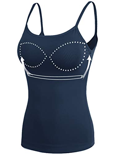 Camisetas Tirantes Mujer Sujetador Incorporado Camisola