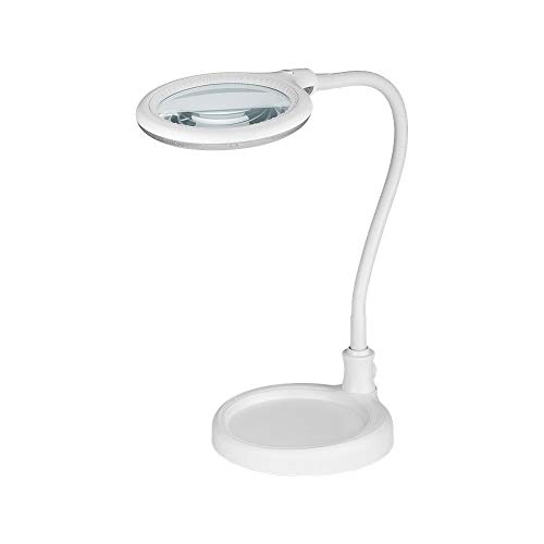 Goobay 44872 LED Lupenleuchte - Lupenlampe mit Standfuß - Standlupe mit Licht - 6 W Leistungsaufnahme - Farbtemperatur… – Bild 4