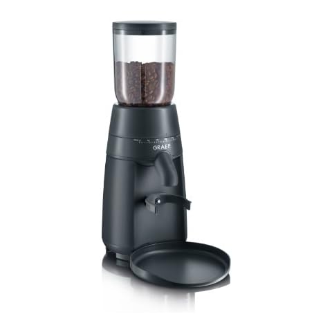 GRAEF Kaffeemühle CM702, Kegelmahlwerk aus Edelstahl, 24 Mahlgradeinstellungen, abnehmbarer 250g Kaffeebohnenbehälter Cover