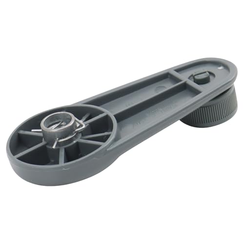 Image of TRQ Window Crank Handle Light Gray Compatible with 1998-2001 Chevrolet Metro 1989-1997 Geo 1989-1994 Suzuki Swift