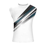Camiseta sin mangas para hombre de verano, camiseta sin mangas para hombre, color blanco, camiseta sin mangas con estampado Fitness Work Out camiseta interior ligera transpirable camiseta de tirantes