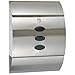 Price comparison product image HI Stainless Steel Letterbox 30x12x40cm Silver Wall Mount Classic Mailbox