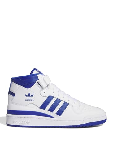 adidas Originals Tenis Forum Mid para hombre, FTWWHT/ROYBLU/FTWWHT, 10 UK