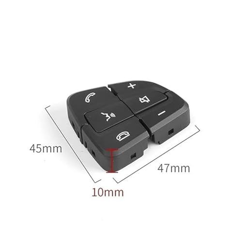 Commandes au volant pour Mercedes Classe C GLC boutons multifonctions noir rouge