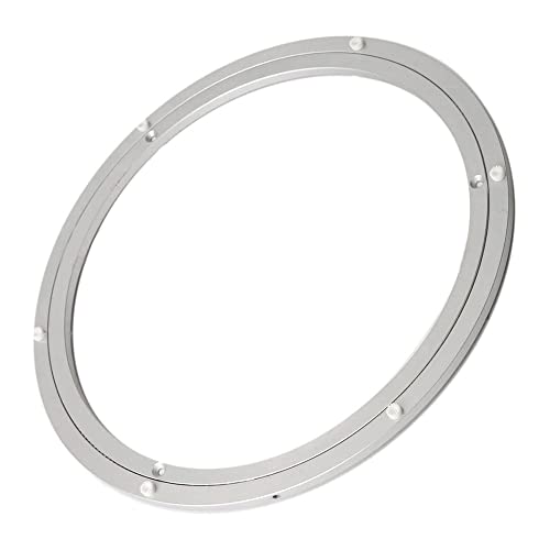 WEIWUXIAN Placa giratoria redonda, Placa giratoria giratoria Lazy Susan, Placa Giratoria con Cojinete, Cojinetes de la Placa giratoria de aleación de Aluminio para Mesa de Comedor (8 Pulgadas)