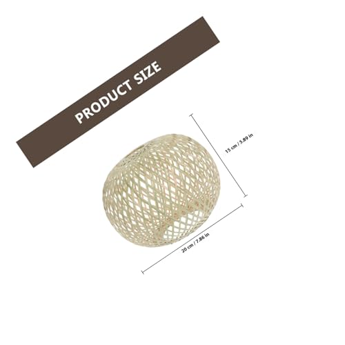 Cubierta tejida de bambú de alta calidad para lámparas decorativas 2