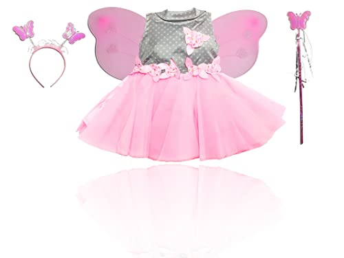 Baby Pink Doll Pari Frock for Girls, Soft net Material