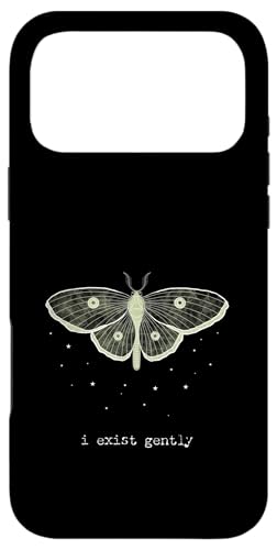 Pretty Moth - "i exist gently" ? ���_���A�C�f���e�B�e�B���b�Z�[�W �X�}�z�P�[�X iPhone 17 Pro Max �p