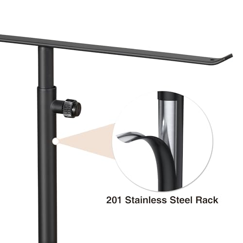 Présentoir à bijoux de colliers noirs et support de rangement ajustable