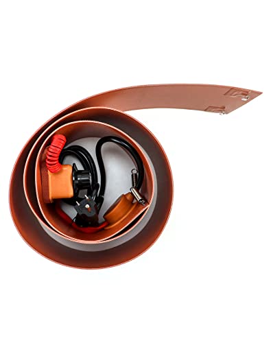 QWORK 55 Gallon Metal Drum Heater, 1200 Watt, 120 Volt, Grease Keg Heater, Insulated Band Heater