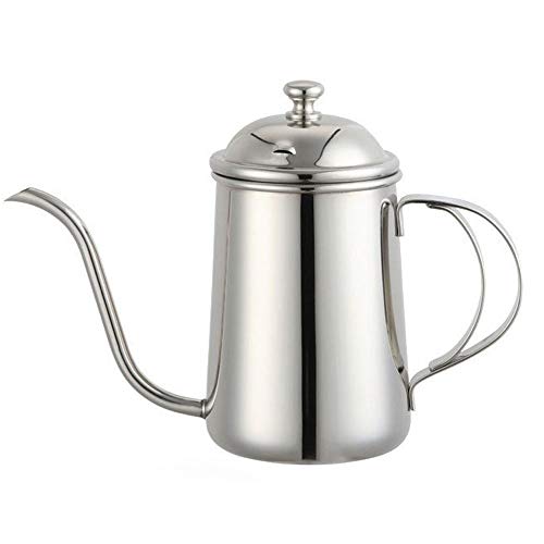 REMIGHTELY BRIGHT Long Narrow Coffee Pot Stainless Steel Poured Into Drip Coffee Pot Goose Neck Teapot (650ml/22 Oz)