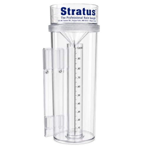 Stratus Precision Rain Gauge 14 All-Weather Gauge with mounting Bracket Accurate to 1/100 Durable and Easy to Read for Gardeners Meteorologists and Weather Enthusiasts