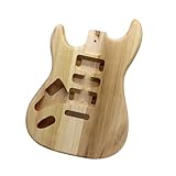 Guitarra Eléctrica Para Zurdos De Madera Álamo Kits Montaje Guitarra