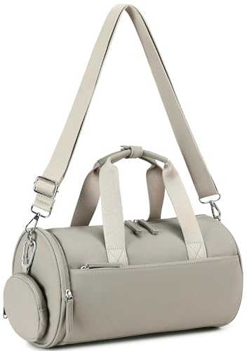 Mini sac de sport femmes et filles gris-violet | Petit sac 30,5 cm pour fitness et yoga