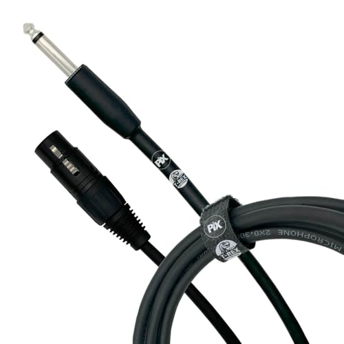 Cabo P10 Mono + XLR Cannon Fêmea 100% Cobre Para Instrumentos 10 Metros