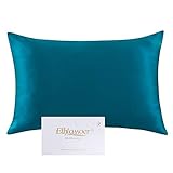 Fabricación de alta calidad: las fundas de almohada de lujo Ethlomoer están hechas de 100 % seda de morera importada de 19 momme de alta calidad, especialmente seleccionadas por su peso y tacto. Nuestra funda de almohada de seda mantiene la humedad y la suavidad que necesitan tu cabello y tu piel, y es perfecta para personas con piel sensible.