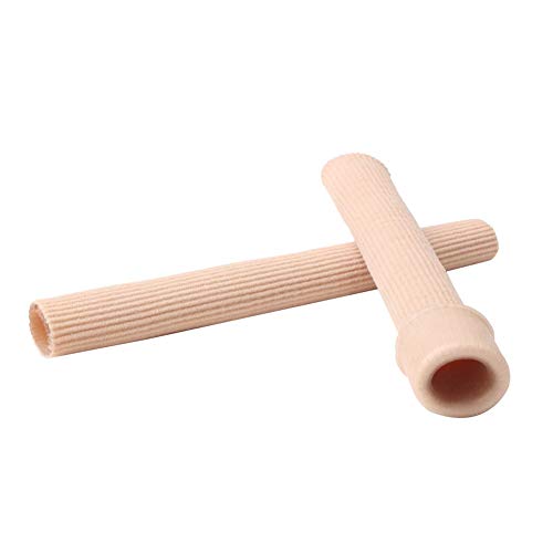 footinsole Toe Protectors Heels -Gel Toe Tube - Fabric Sleeve Protectors 2PCS (0.6 X 6 Inches)