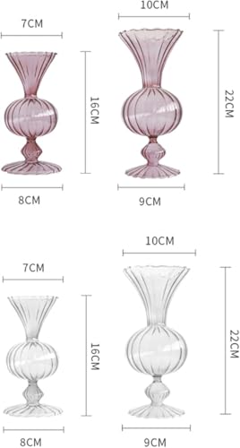 Bouteille créative en verre rayé transparent au design rétro chic - 8