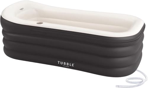 Tubble® Royale baignoire gonflable adulte black onyx 255 Litres - Spa gonflable portable bain chaud & bain de glace, montage en 1 min, relaxation, taille...