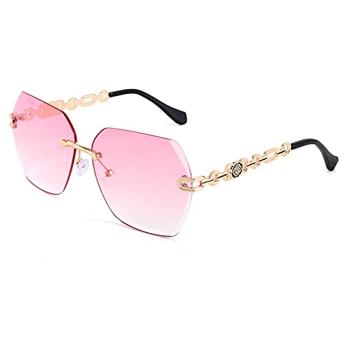 Feisedy Gafas De Sol Clásicas Sin Montura Para Mujer Marco De Metal Lente De Corte De Diamante Gafas De Sol B2567 Feisedy Gafas De Sol Clásicas Sin Montura Para Mujer Marco De Metal Lente De Corte De Diamante Gafas De Sol B2567