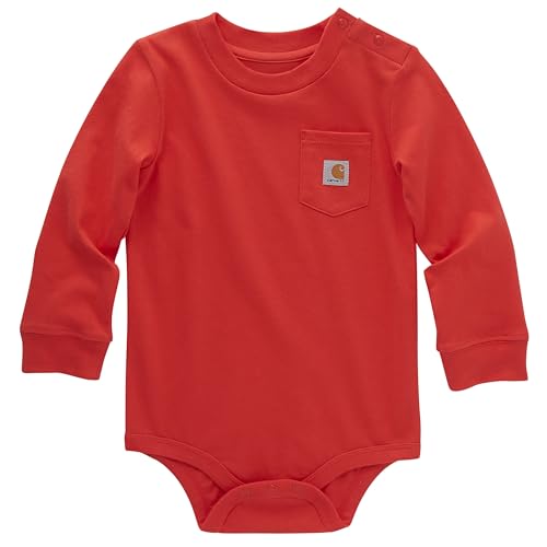 Image of Carhartt unisex-baby Long-sleeve Pocket Bodysuit