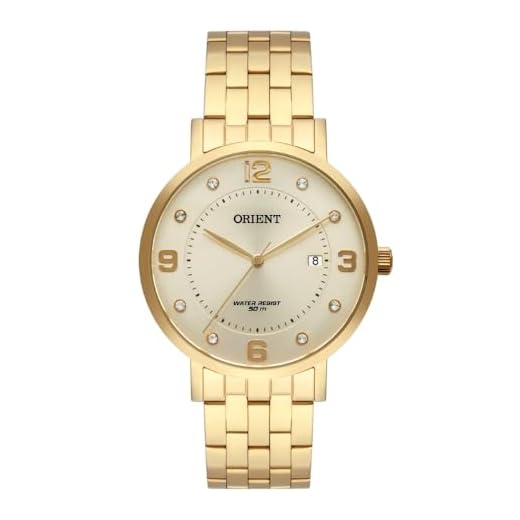 Relógio Orient Dourado Feminino Fgss1165 C2kx com Calendário