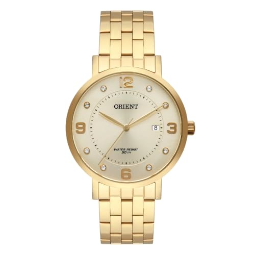 Relógio Orient Dourado Feminino Fgss1165 C2kx com Calendário