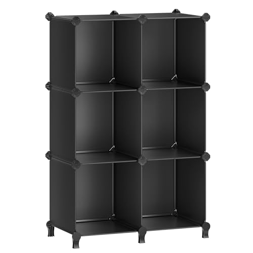 SONGMICS 6-Cube Storage Organizer - Modular Bookshelf