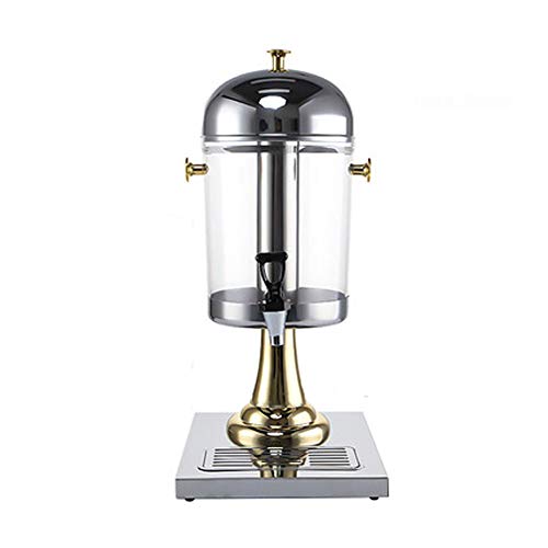 Dispensador de bebidas de cristal con soporte para grifo, para cerveza, agua, jugo, cócteles y bebidas frías, ideal para fiestas y eventos