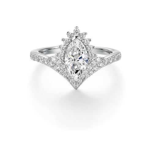 Bague promesse moissanite 1 carat le cadeau idéal pour femme
