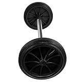 Anneome Praktisches Räder mit kleinen Gummirädern und hohlem Achsstab Geräuscharm Robust...